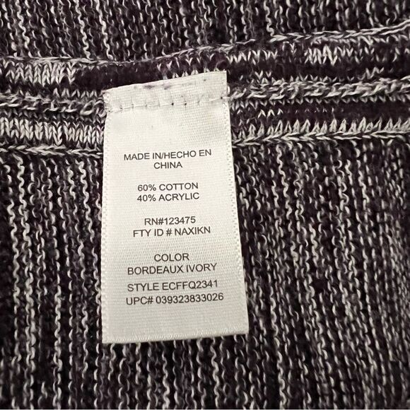 Ellen Tracy Sweater Top Womens Medium Purple Knit Long Sleeve Boat Neck Pullover - Picture 9 of 12